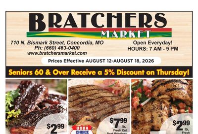 Bratchers Market Weekly Ad August 12 - 18, 2026