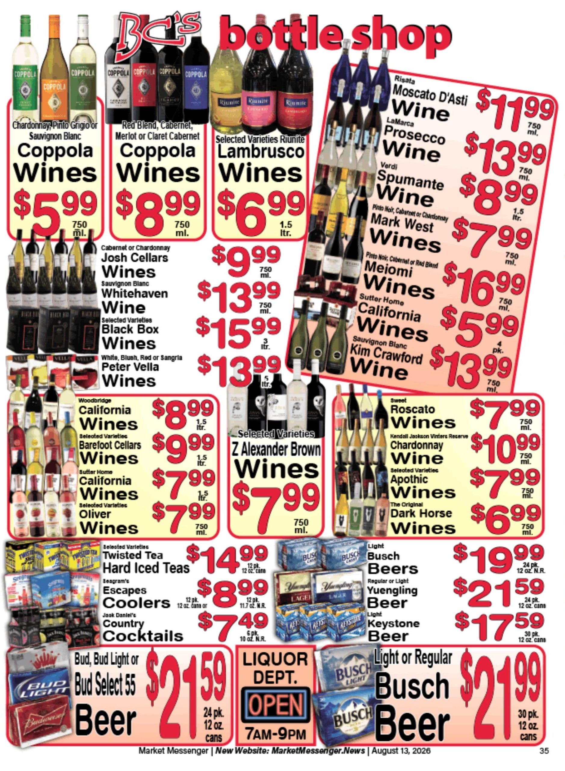 Charlie's County Market (Seymour–Sobieski Area, WI) Weekly Ad August 14 - 20, 2026