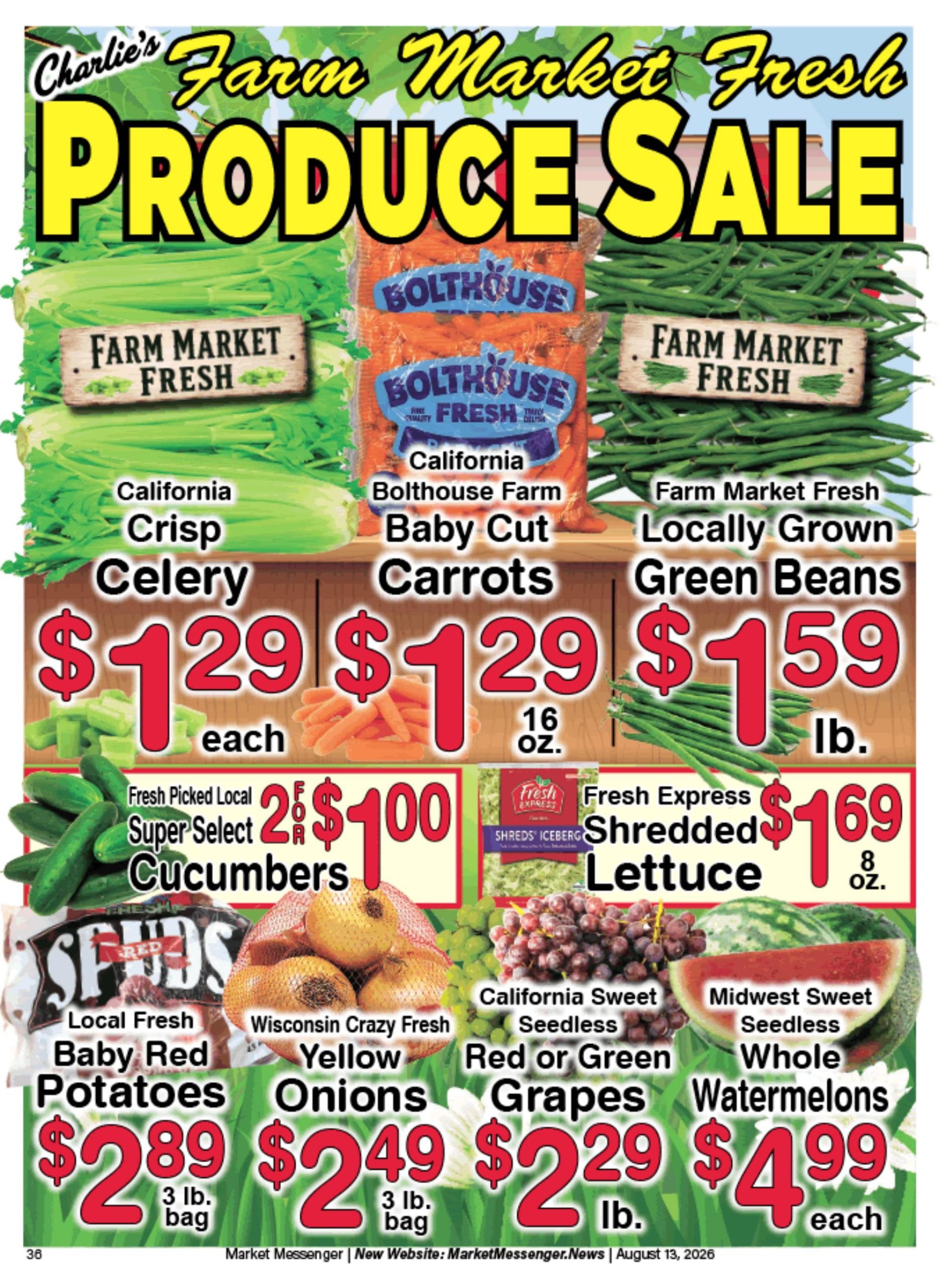 Charlie's County Market (Seymour–Sobieski Area, WI) Weekly Ad August 14 - 20, 2026