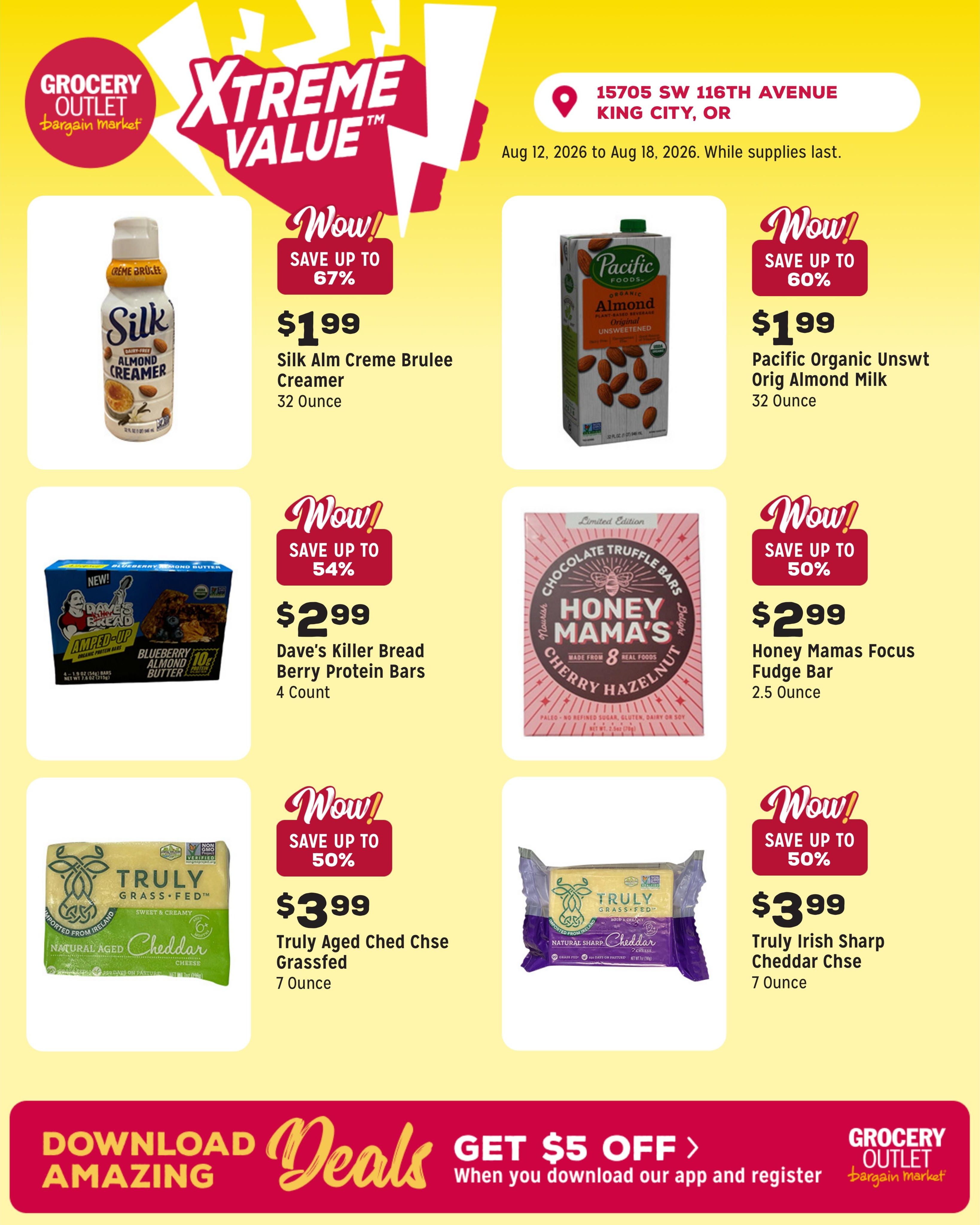 Grocery Outlet (Sherwood Area, OR) Weekly Ad August 12 - 18, 2026