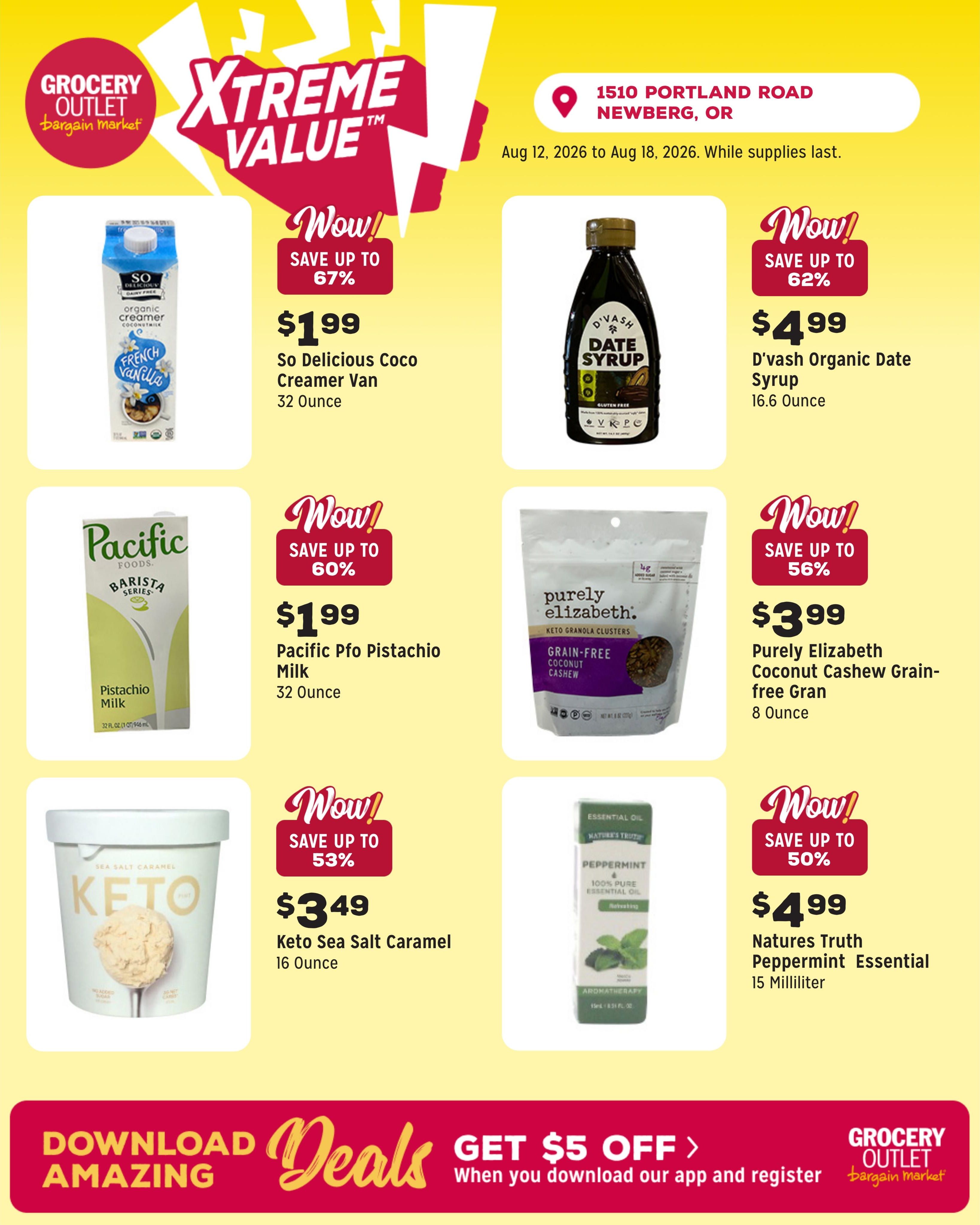 Grocery Outlet (Newberg Area, OR) Weekly Ad August 12 - 18, 2026