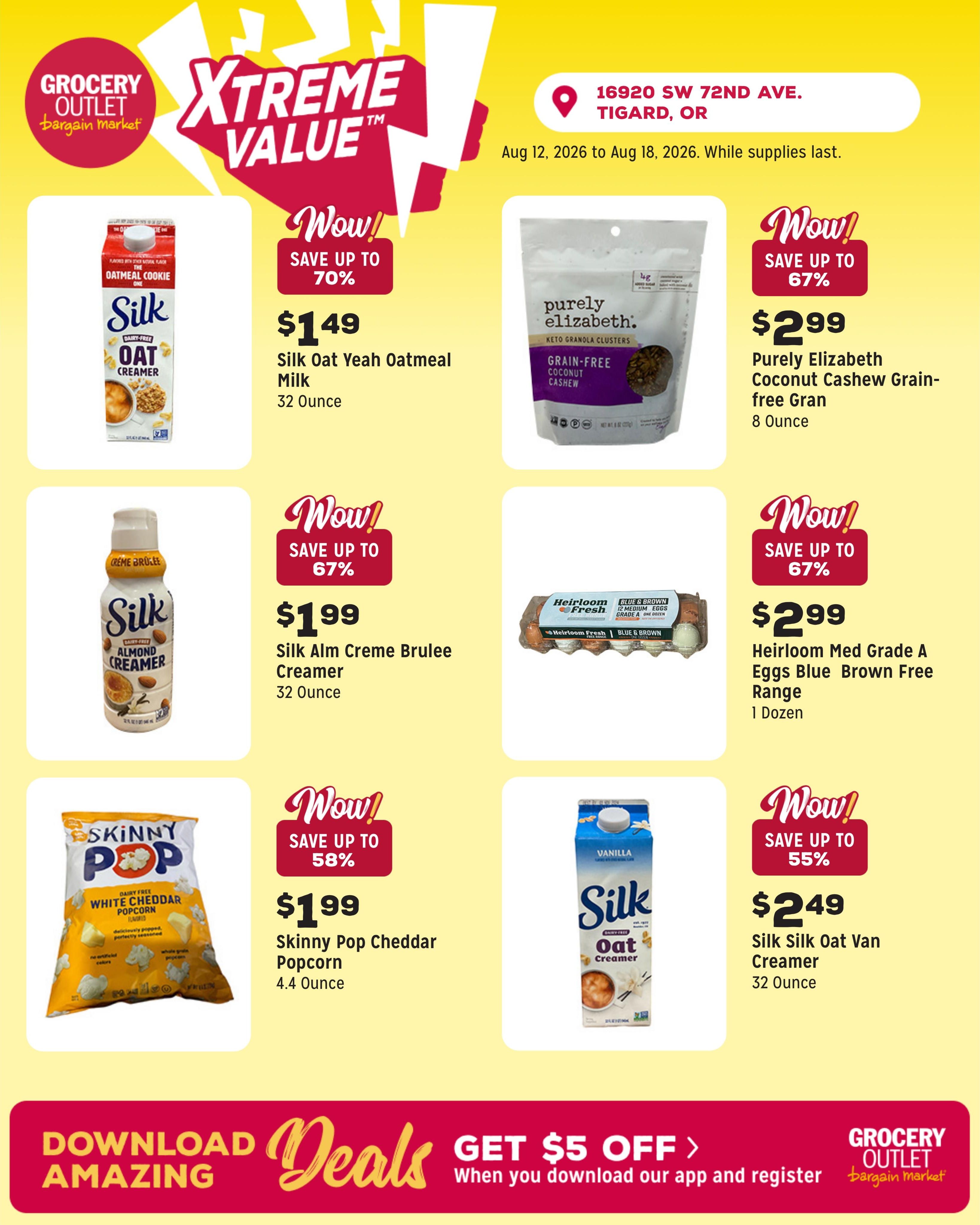 Grocery Outlet (Lake Oswego Area, OR) Weekly Ad August 12 - 18, 2026