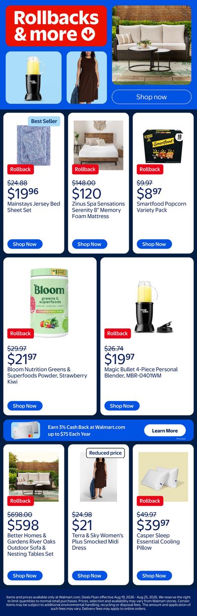 Walmart Weekly Ad August 19 - 25, 2026