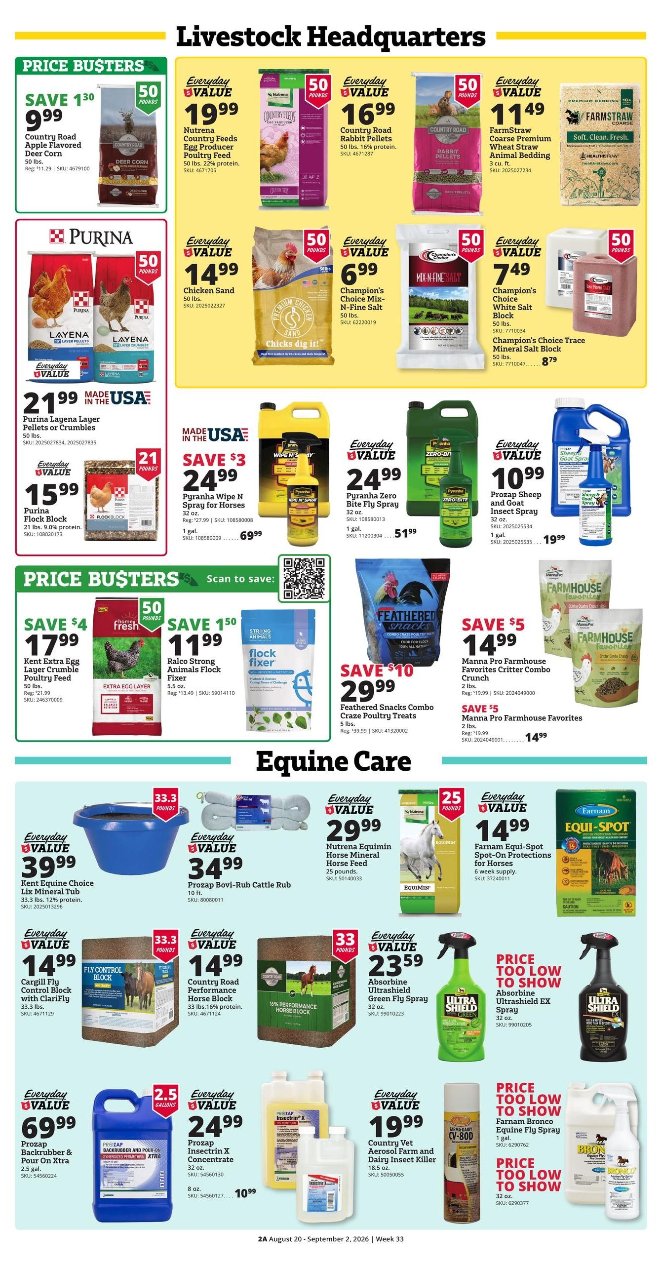 Rural King (Ethelsville Area, AL) Weekly Ad August 20 - September 2, 2026