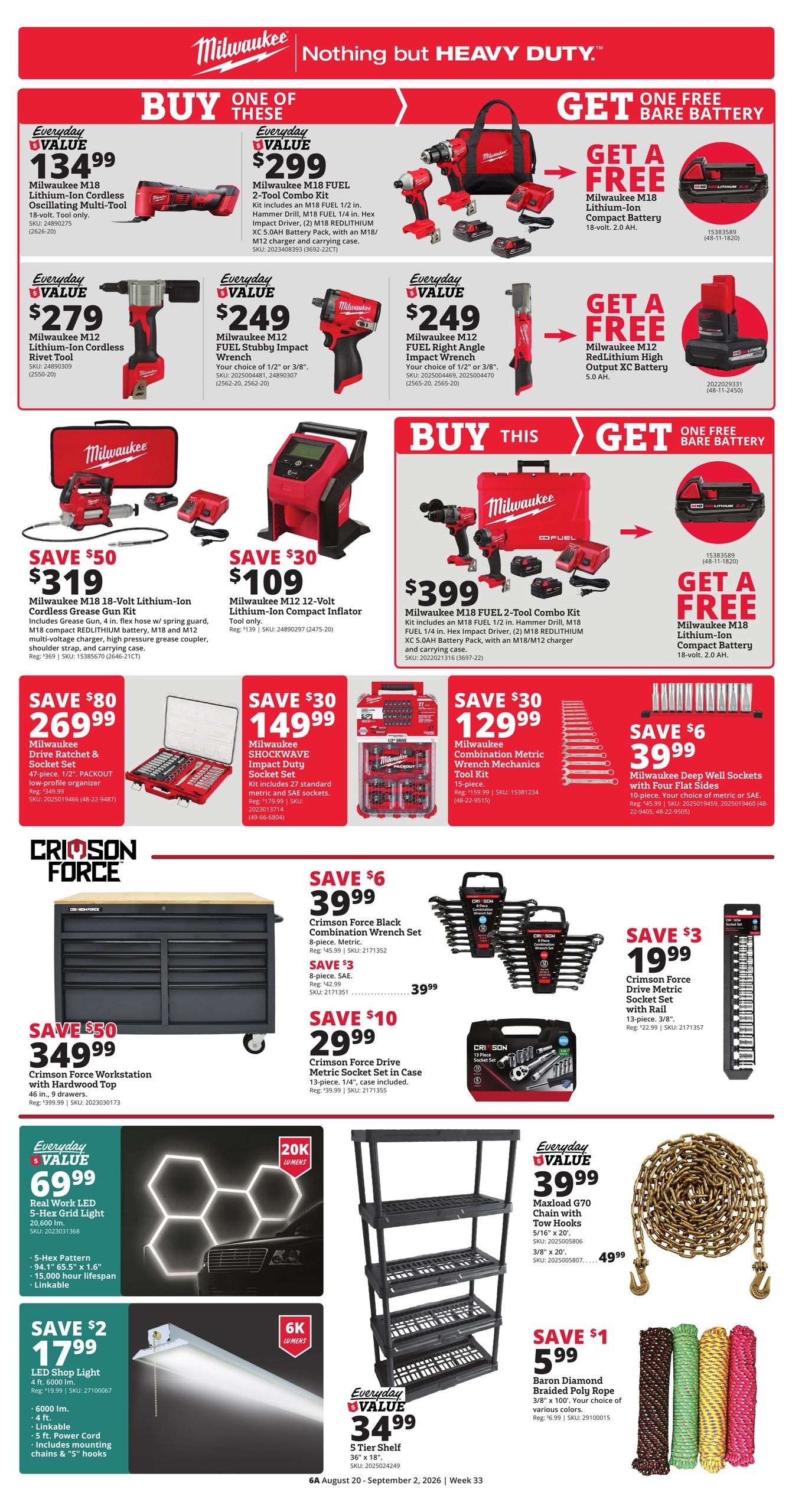 Rural King (Ethelsville Area, AL) Weekly Ad August 20 - September 2, 2026