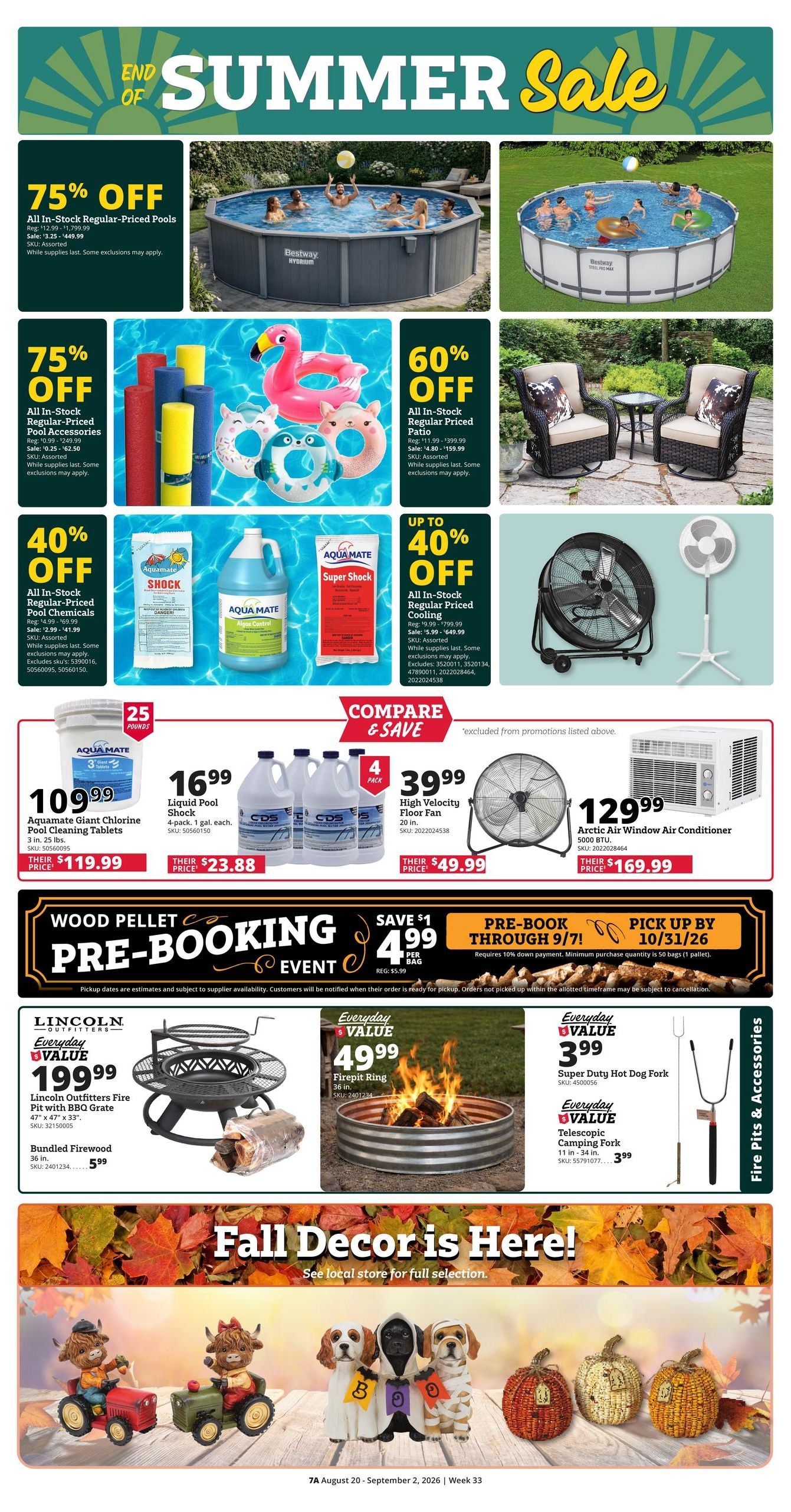 Rural King (Ethelsville Area, AL) Weekly Ad August 20 - September 2, 2026
