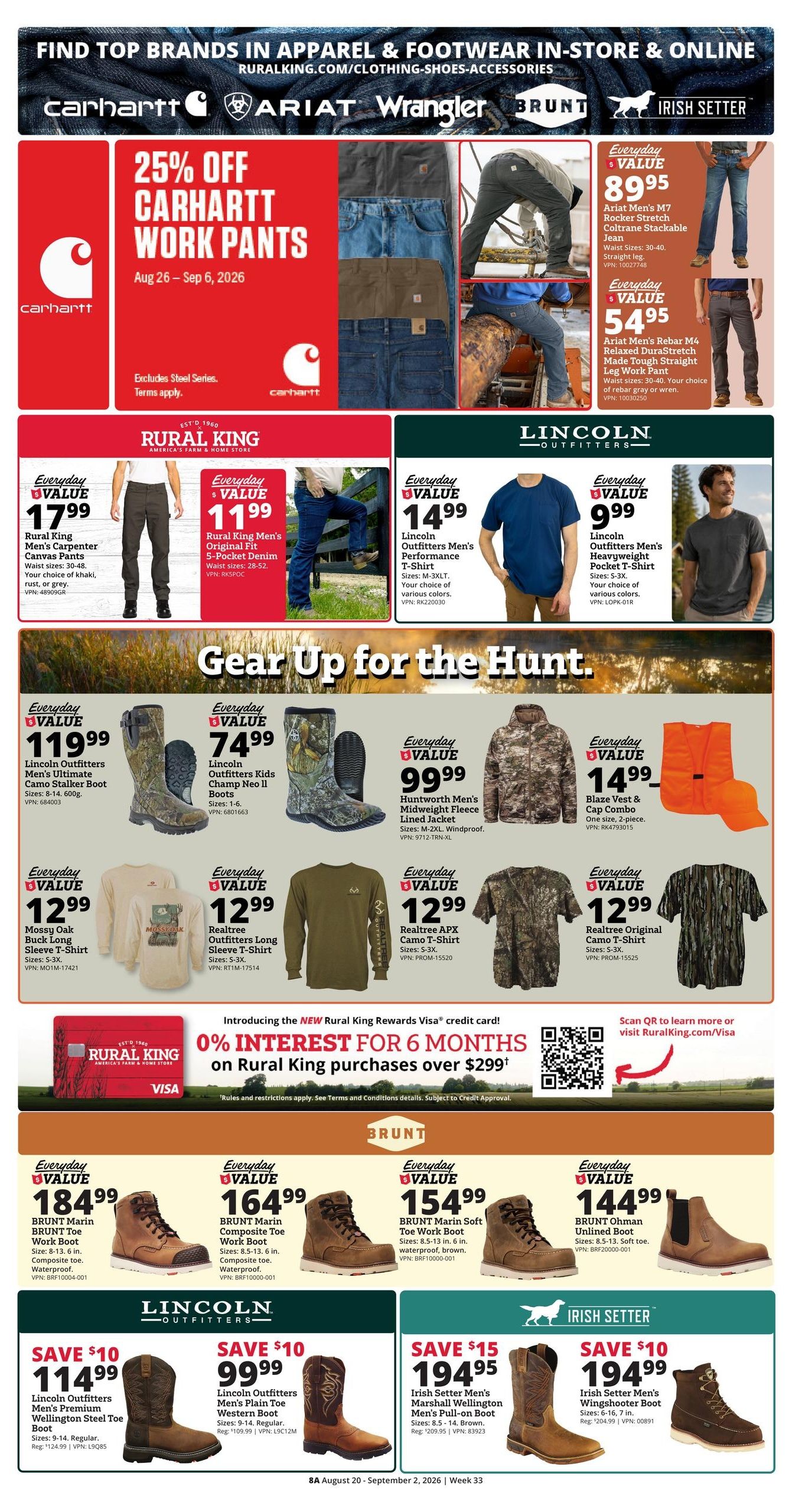 Rural King (Ethelsville Area, AL) Weekly Ad August 20 - September 2, 2026