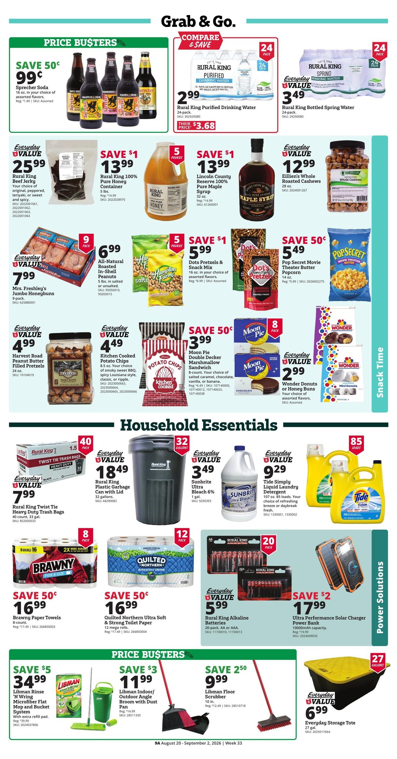 Rural King (Ethelsville Area, AL) Weekly Ad August 20 - September 2, 2026