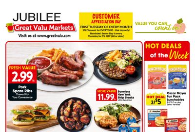 Trout's Jubilee Foods Weekly Ad August 19 - 25, 2026