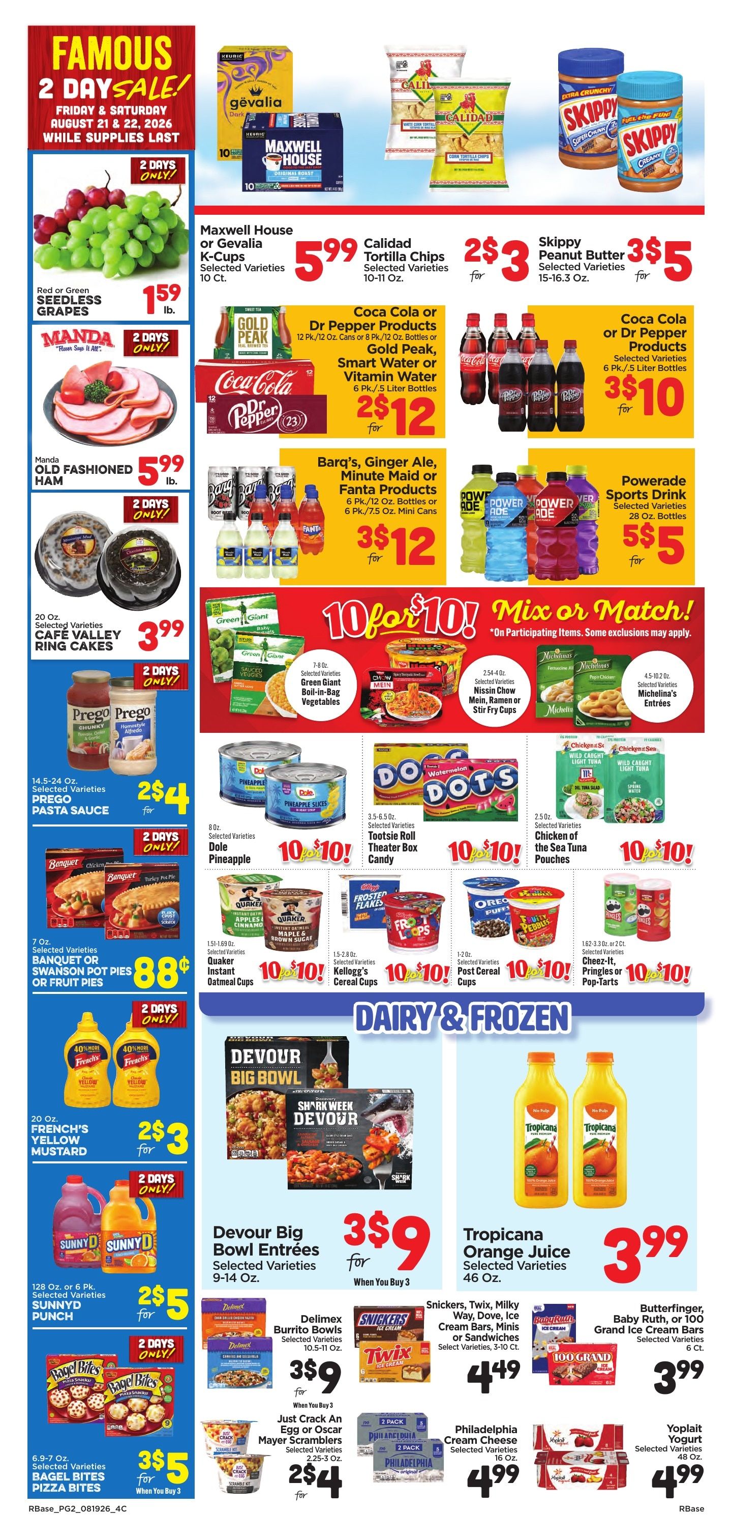 Ramey's Marketplace Weekly Ad August 19 - 25, 2026