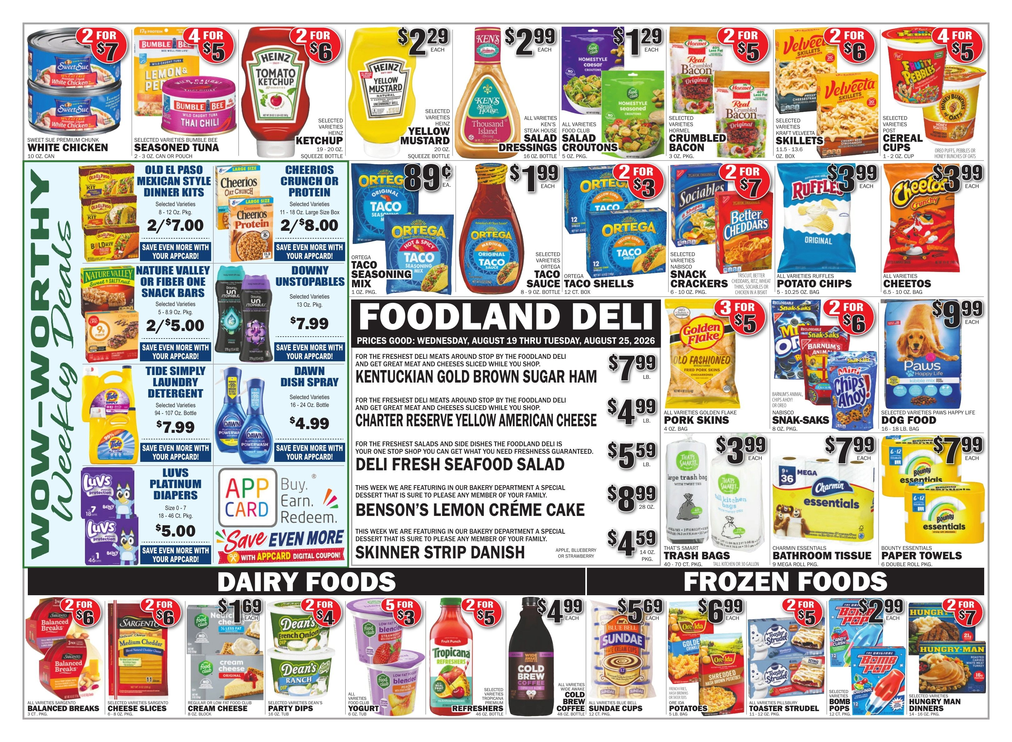 Gateway Foodland (Winfield, AL) Weekly Ad August 19 - 25, 2026