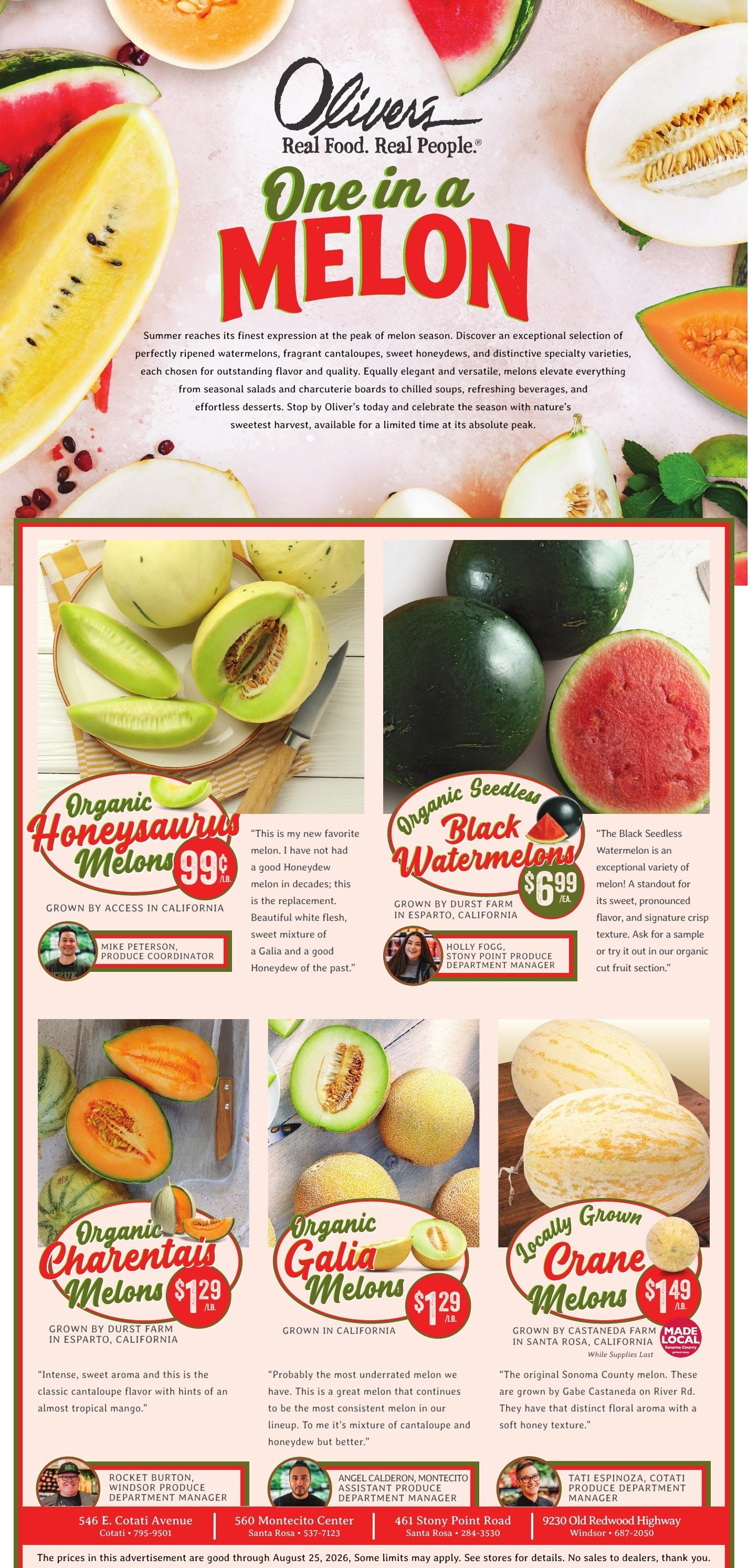 Oliver's Market Press Democrat Weekly Ad August 19 - 25, 2026