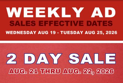 Jasper Market Weekly Ad August 19 - 25, 2026
