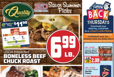 Quality Foods (Commerce and other locations, GA) Weekly Ad August 19 - 25, 2026