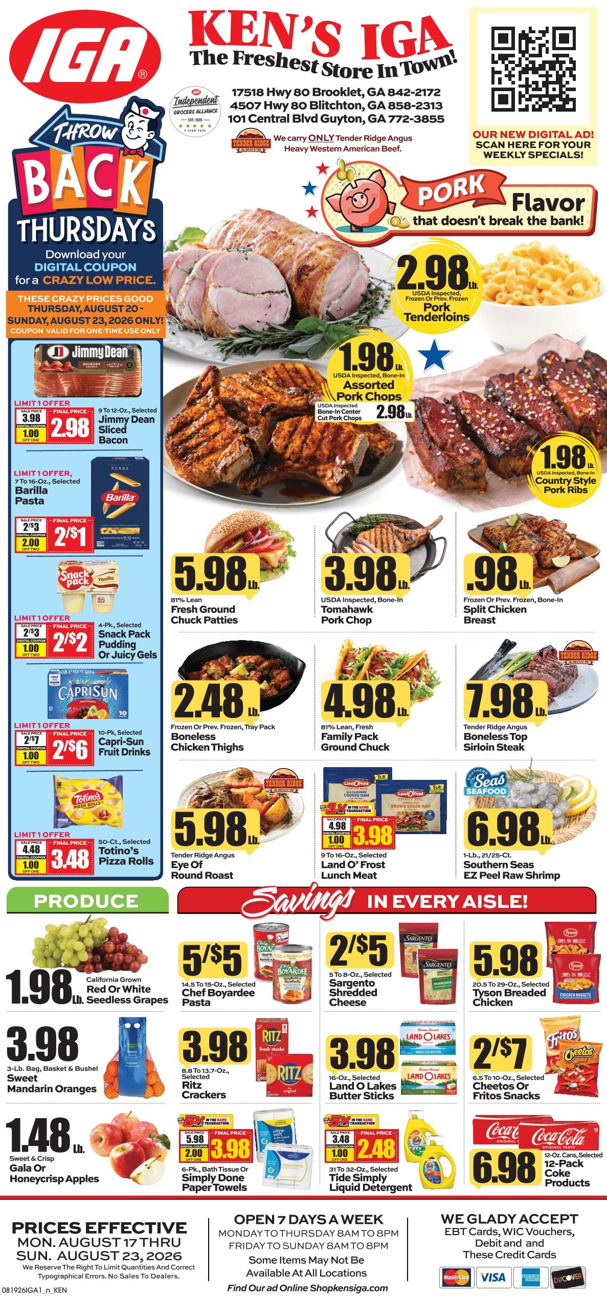 Ken's IGA Weekly Ad August 17 - 23, 2026