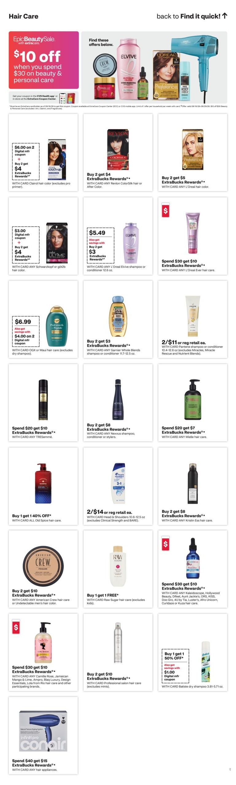 CVS Pharmacy (AZ, CT, TX, UT) Weekly Ad August 23 - 29, 2026