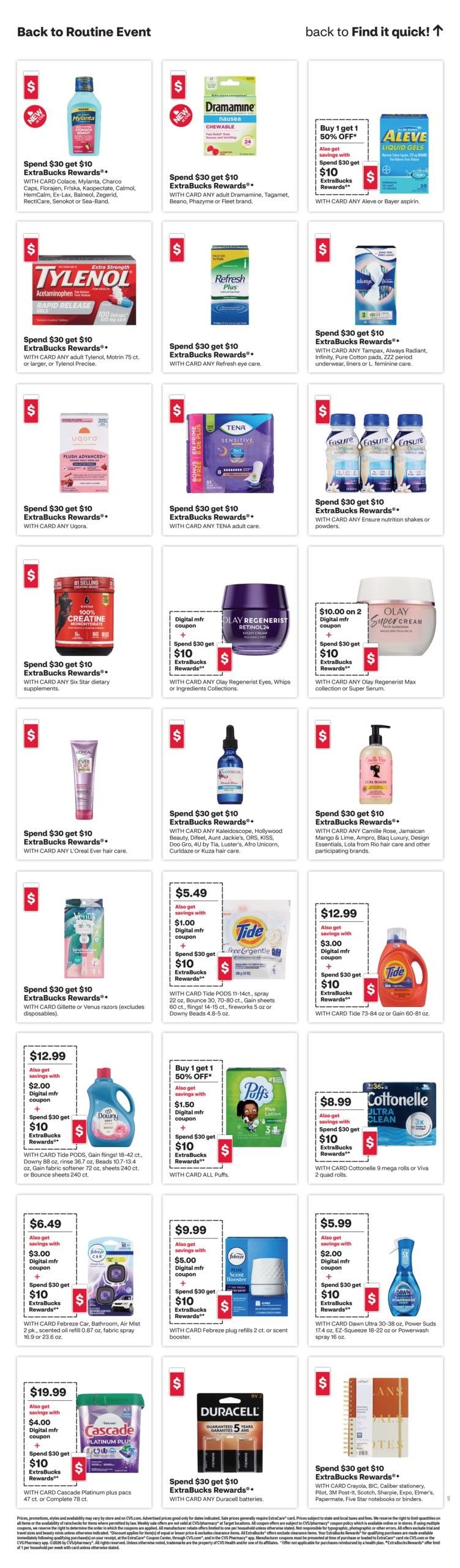 CVS Pharmacy (AZ, CT, TX, UT) Weekly Ad August 23 - 29, 2026