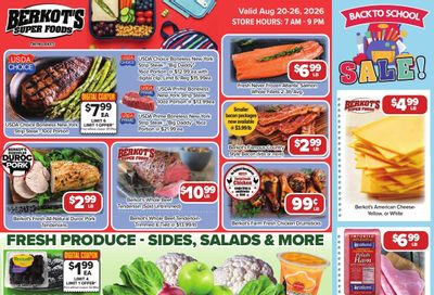 Berkot's Super Foods (Twin Lakes, WI) Weekly Ad August 20 - 26, 2026