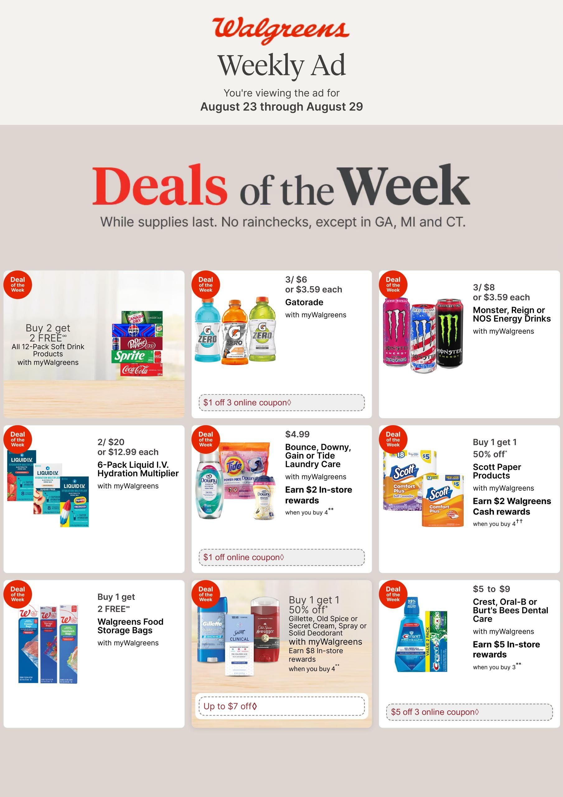 Walgreens (Carson City Area, NV) Weekly Ad August 23 - 29, 2026