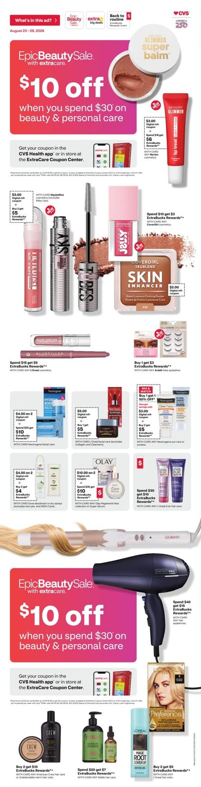 CVS Pharmacy (Andalusia Area, AL) Weekly Ad August 23 - 30, 2026