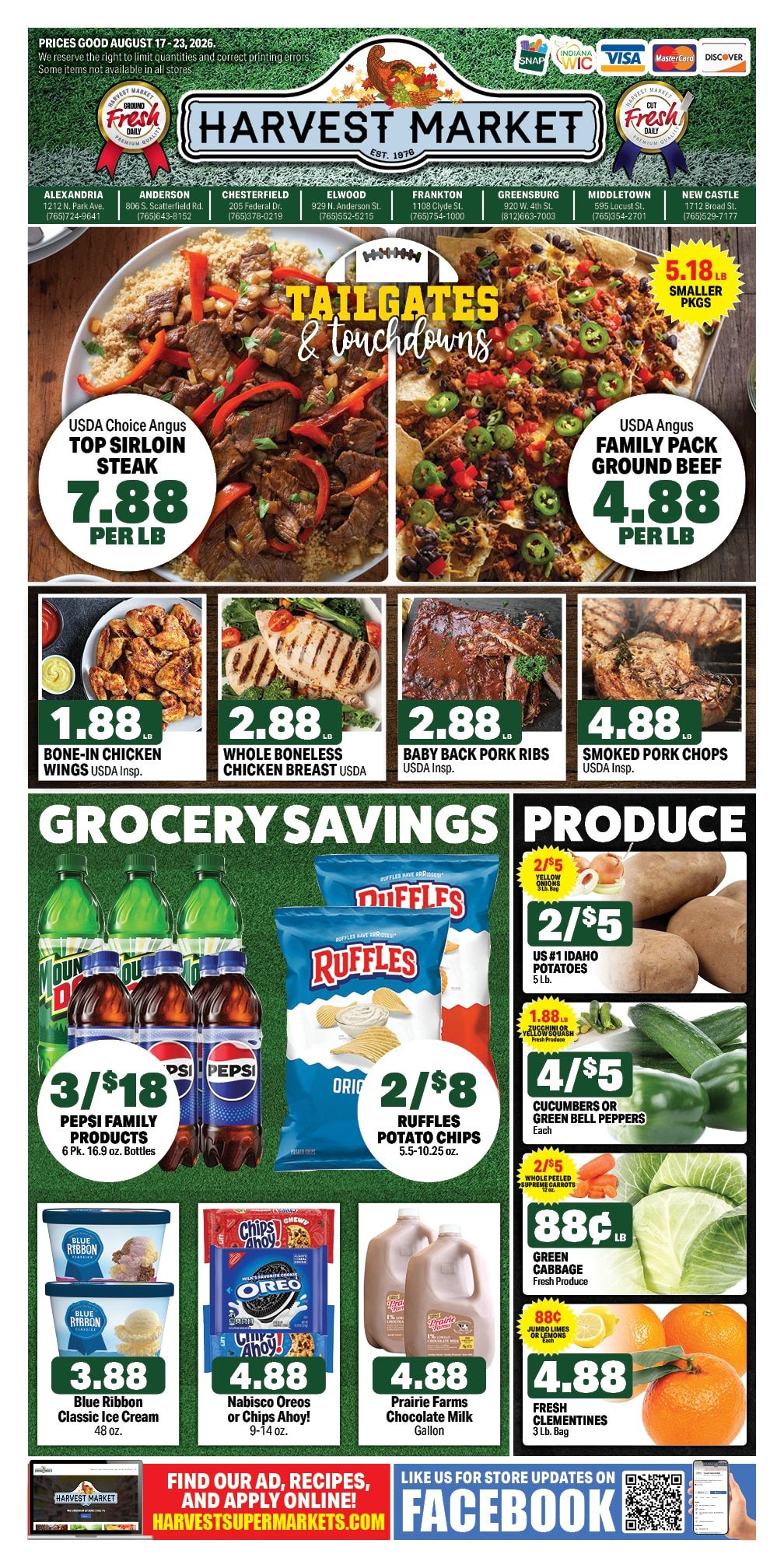 Harvest Supermarkets Weekly Ad August 19 - 25, 2026