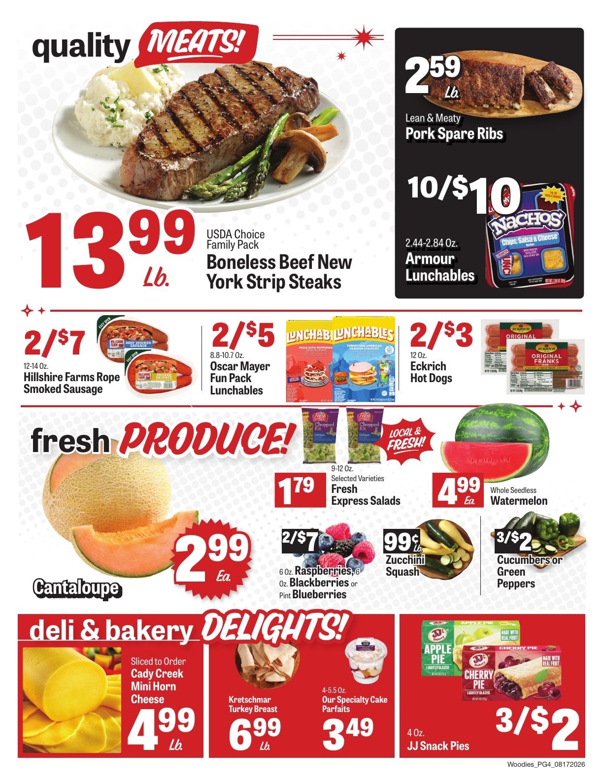 Woodie's Supermarket Weekly Ad August 19 - 25, 2026