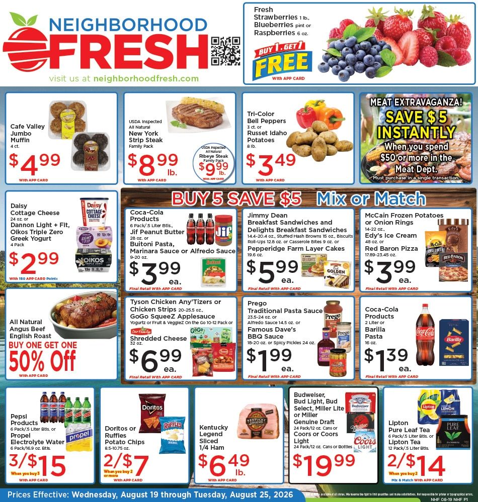 Neighborhood Fresh Weekly Ad August 19 - 25, 2026