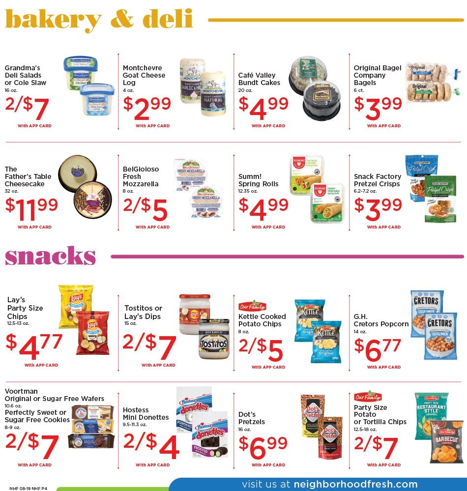 Neighborhood Fresh Weekly Ad August 19 - 25, 2026