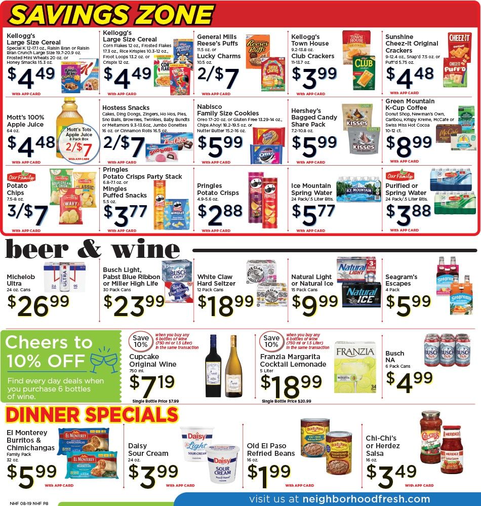Neighborhood Fresh Weekly Ad August 19 - 25, 2026