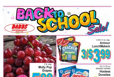 Babbs Supermarket Weekly Ad August 17 - 23, 2026