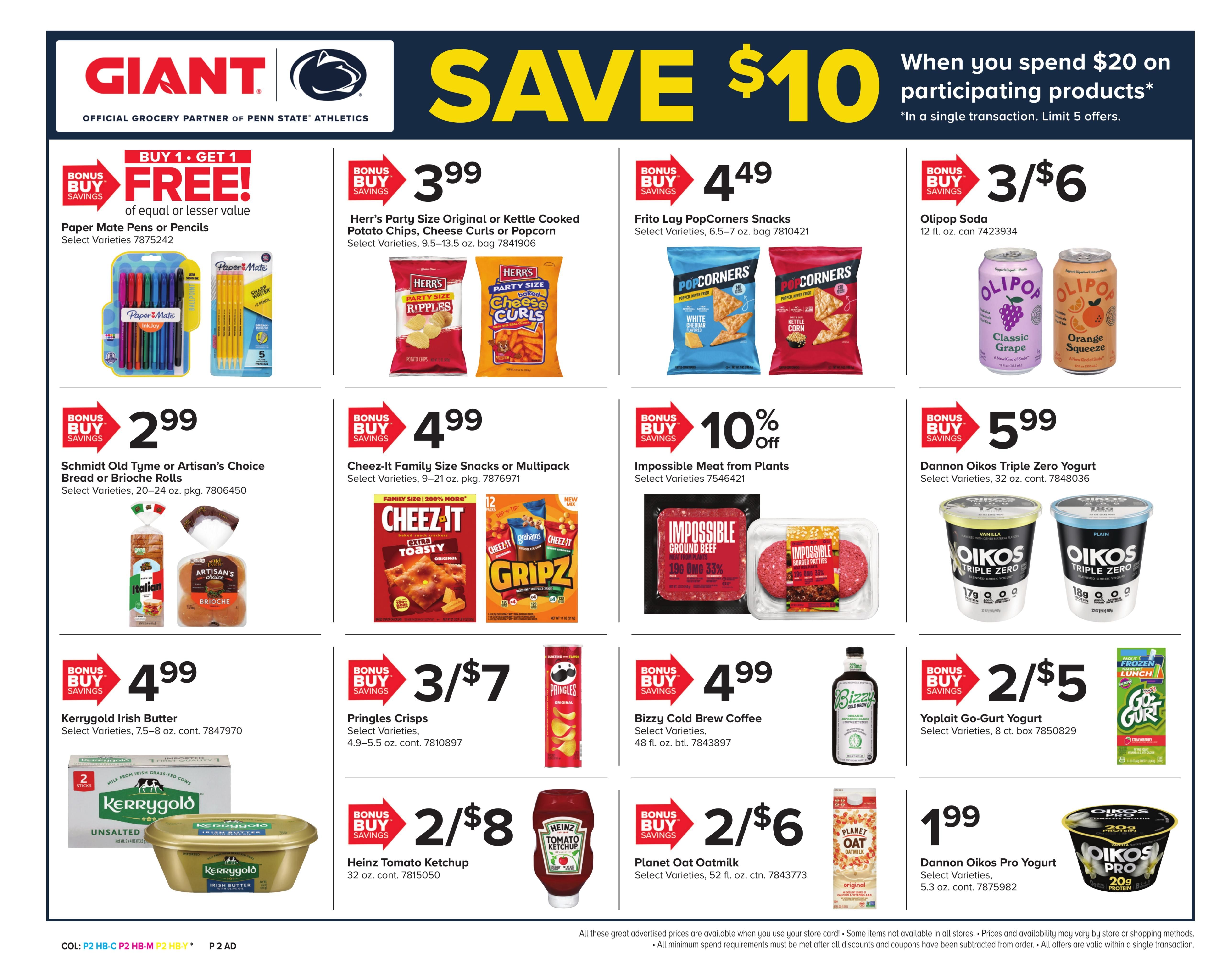 Giant Food Stores (Valley Forge–Trenton Area, NJ–PA) Weekly Ad August 21 - 27, 2026