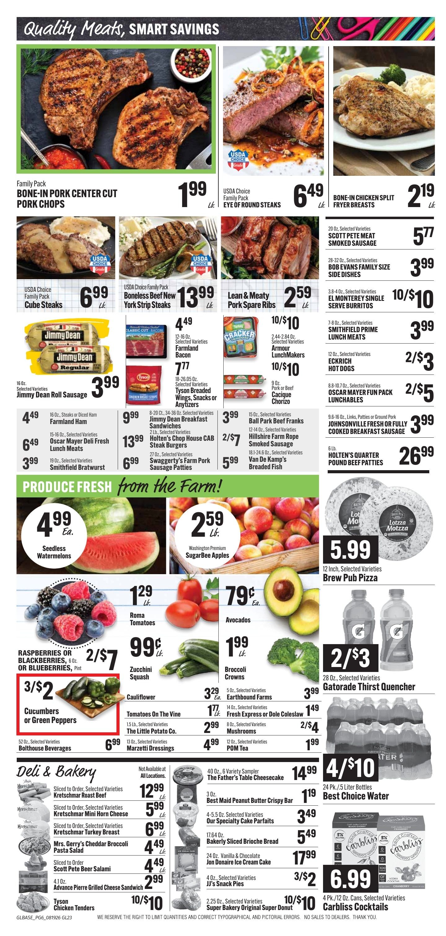Bender's Foods (Bellevue, IA) Weekly Ad August 19 - 25, 2026