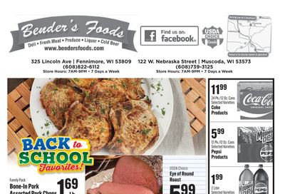 Bender's Foods (Wisconsin) Weekly Ad August 19 - 25, 2026