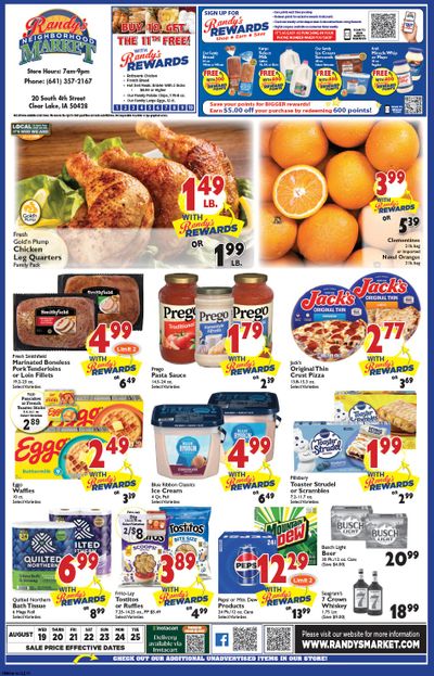 Randy's Neighborhood Market (Clear Lake, IA) Weekly Ad August 19 - 25, 2026