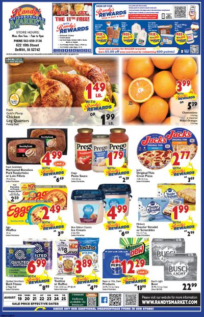 Randy's Neighborhood Market (DeWitt, IA) Weekly Ad August 19 - 25, 2026