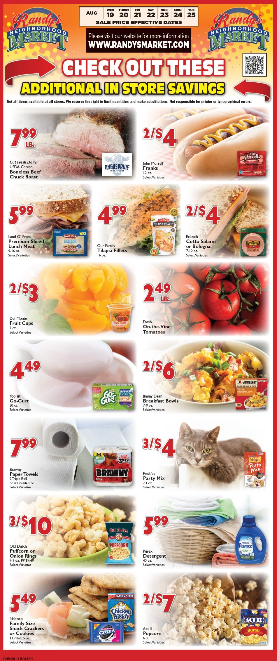 Randy's Neighborhood Market (DeWitt, IA) Weekly Ad August 19 - 25, 2026