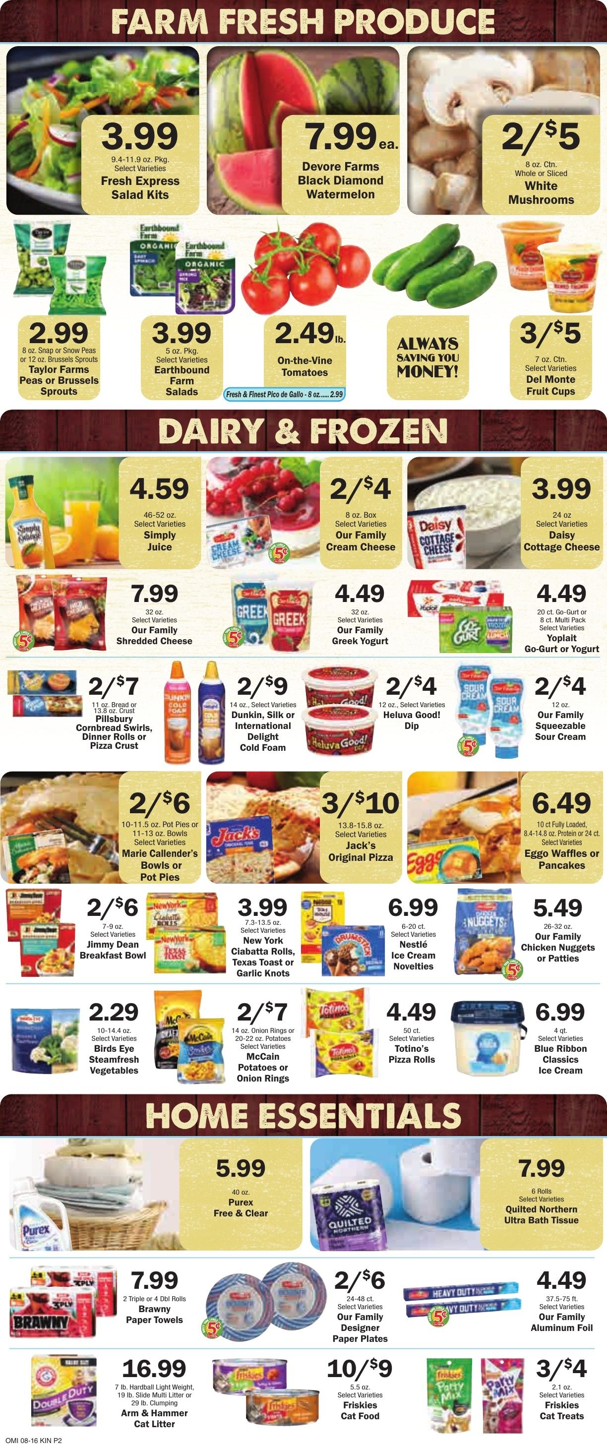 Kinsley Food Pride Weekly Ad August 19 - 25, 2026