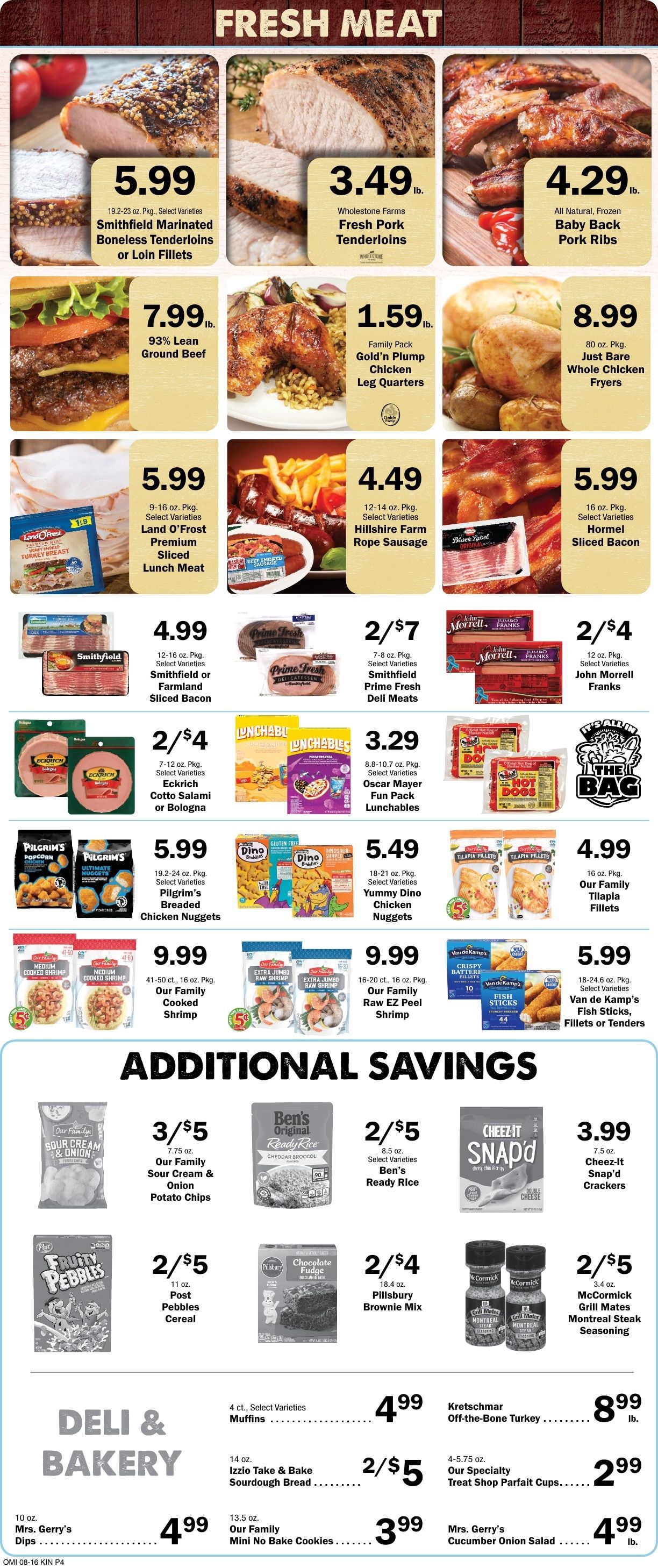 Kinsley Food Pride Weekly Ad August 19 - 25, 2026