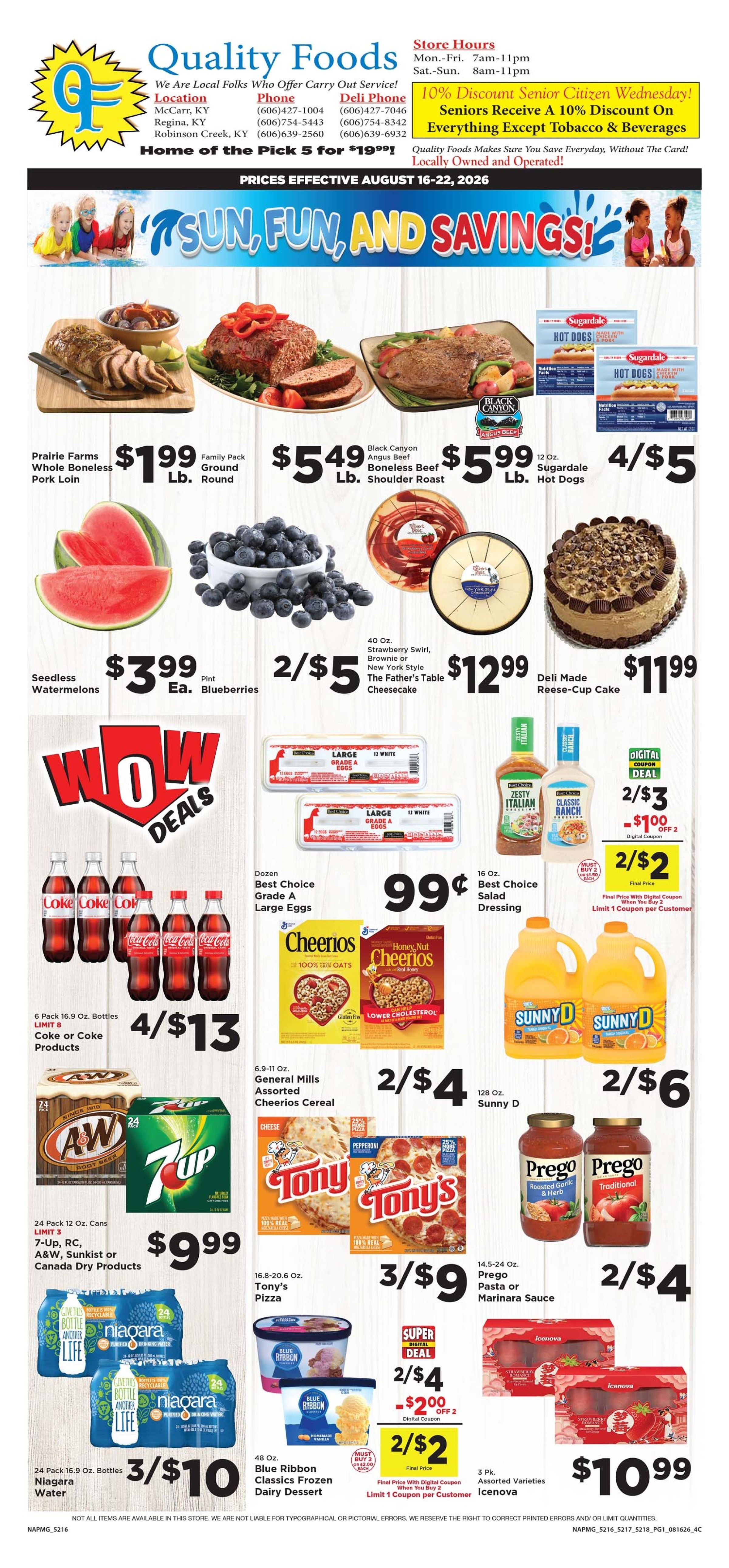 Quality Foods - Buskirk Fun, Sun & Savings! Weekly Ad August 16 - 22, 2026