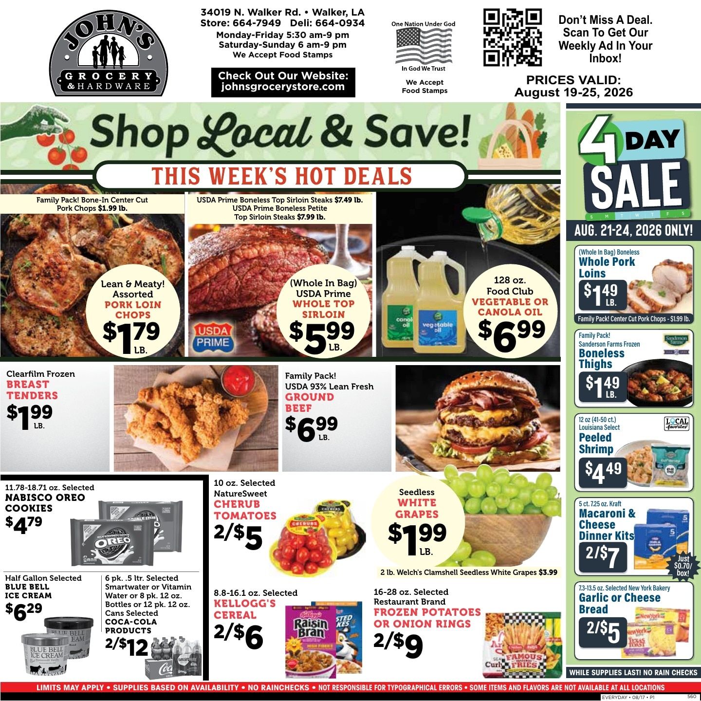 John's Grocery Weekly Ad August 19 - 25, 2026