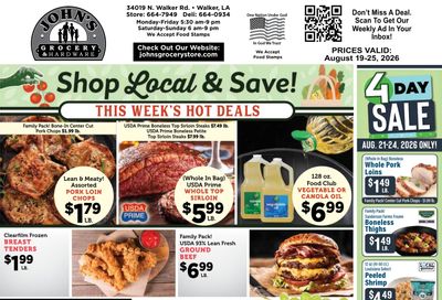 John's Grocery Weekly Ad August 19 - 25, 2026