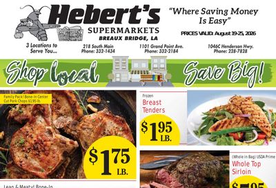 Hebert's Supermarket Weekly Ad August 19 - 25, 2026