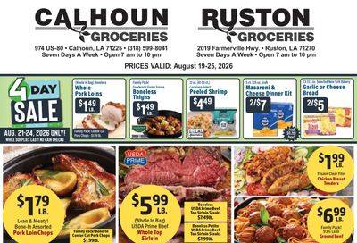 Calhoun Groceries Weekly Ad August 19 - 25, 2026