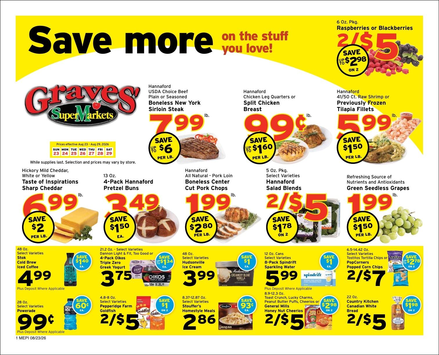 Graves' Shop 'n Save Weekly Ad August 23 - 29, 2026