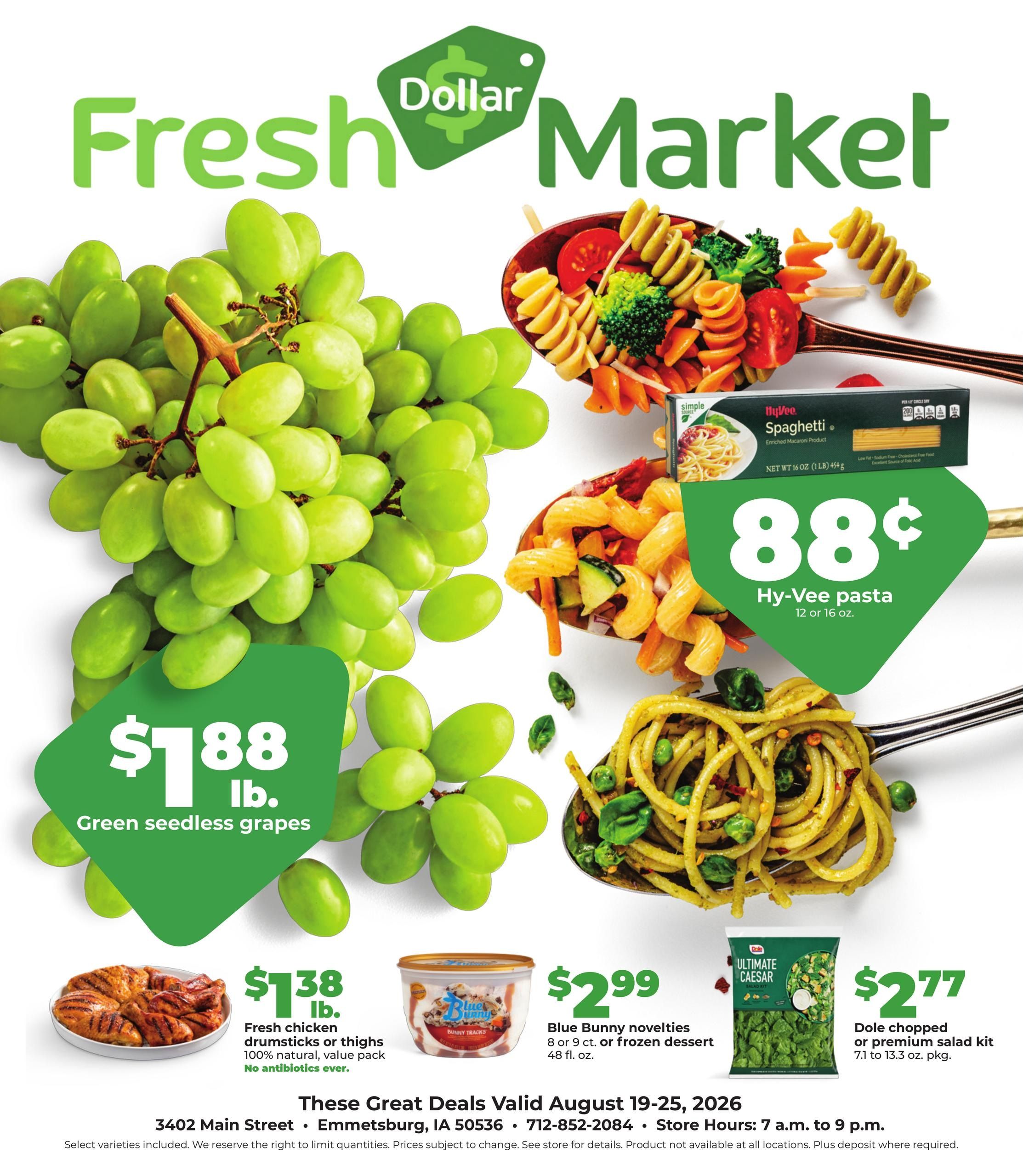 Hy-Vee (Pocahontas Area, IA) Weekly Ad August 19 - 25, 2026