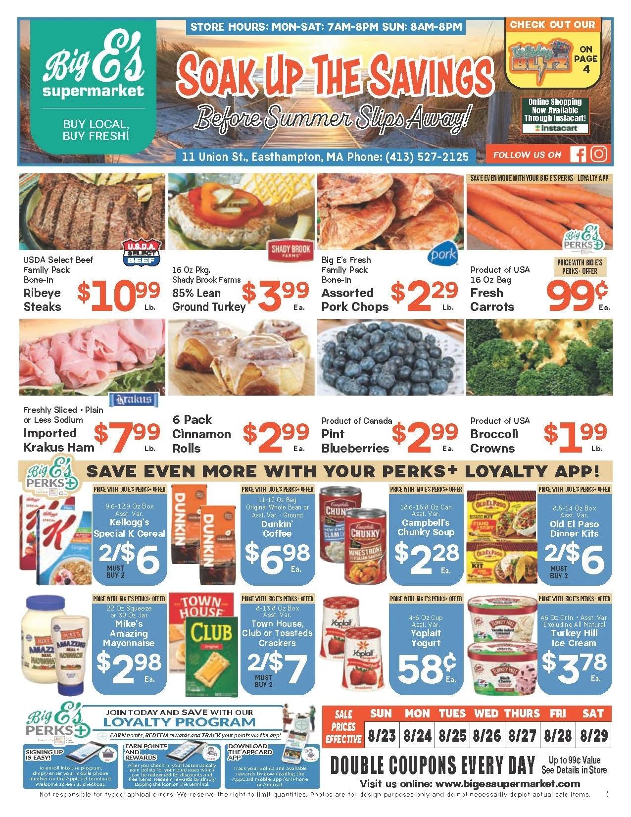 Big E's Supermarket Weekly Ad August 23 - 29, 2026