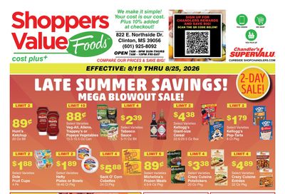 Chandler's Stores (Clinton, MS) Weekly Ad August 19 - 25, 2026