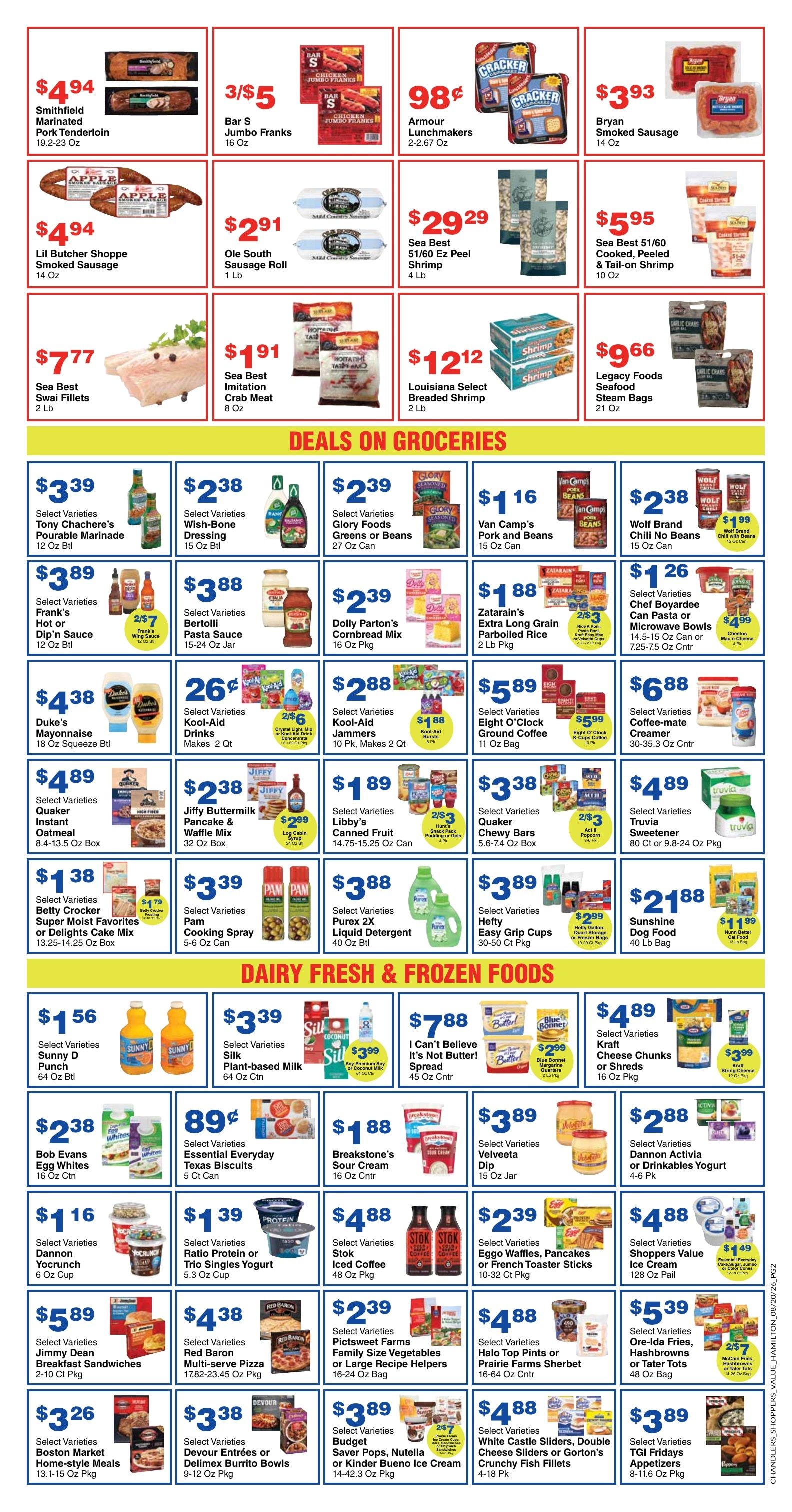 Chandler's Stores (Hamilton, AL) Weekly Ad August 19 - 25, 2026