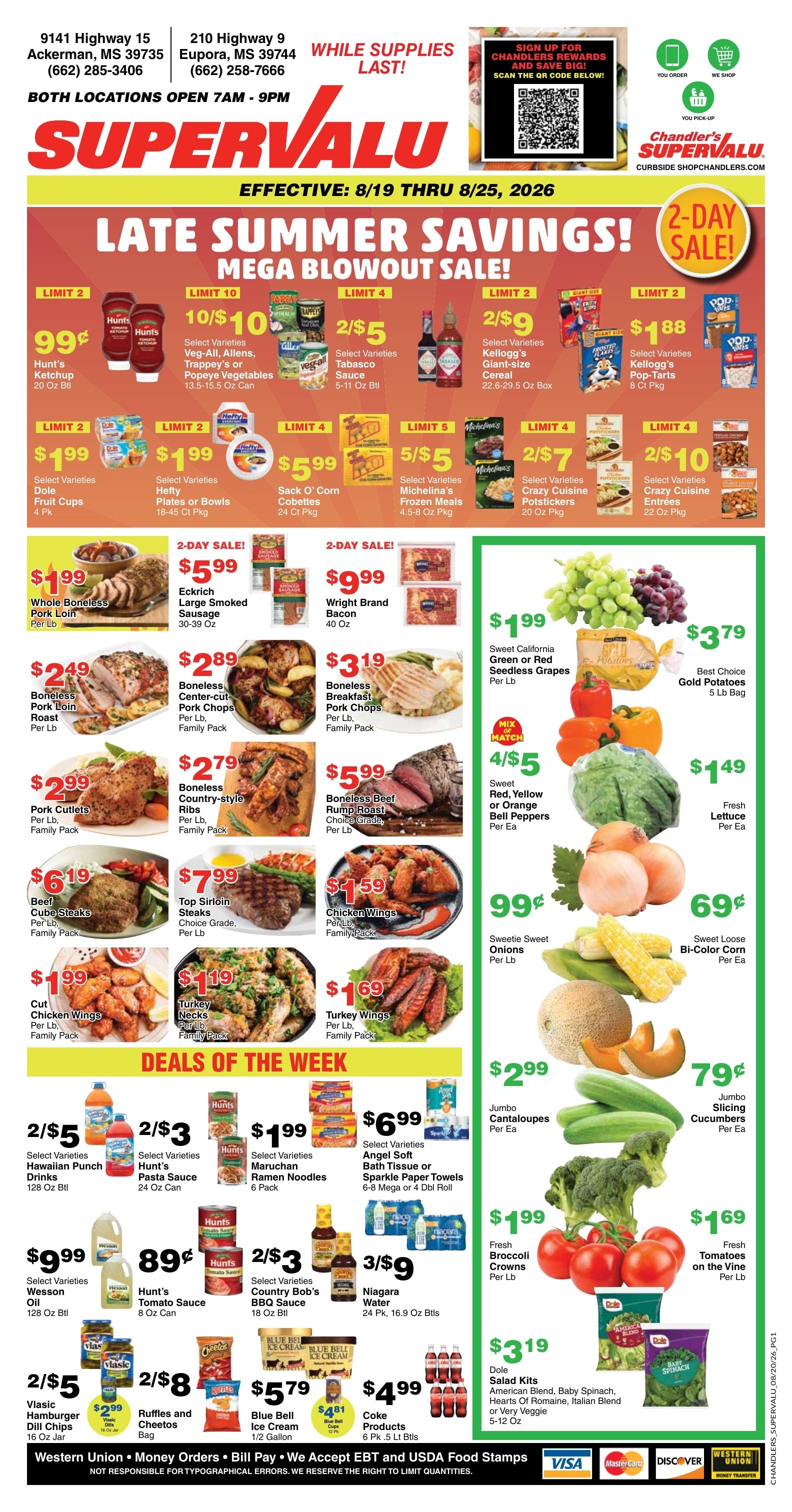 Chandler's Stores (Mississippi) Weekly Ad August 19 - 25, 2026