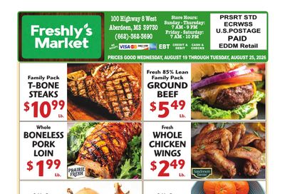 Freshly's Market Weekly Ad August 19 - 25, 2026